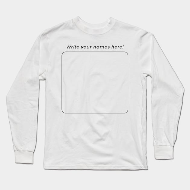 Name Long Sleeve T-Shirt by Donmoac